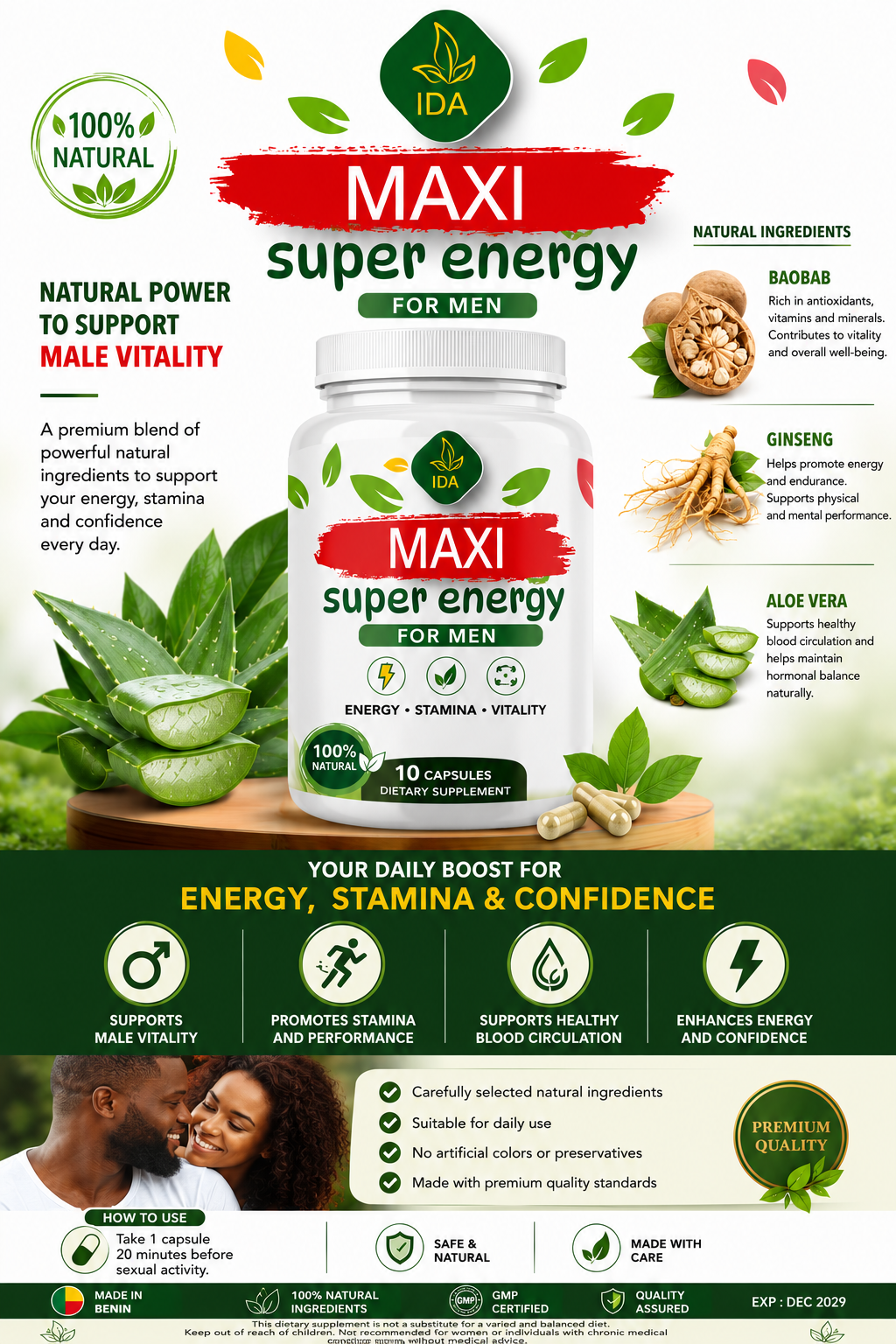 MAXI Super Energy brand visual